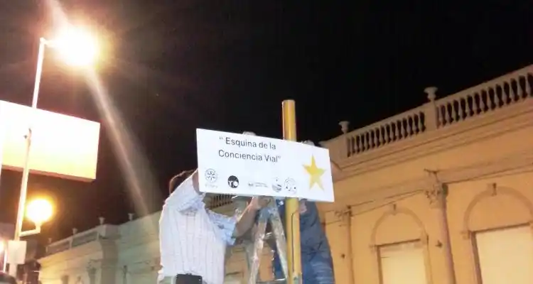 Presentaron la esquina de la “conciencia vial”