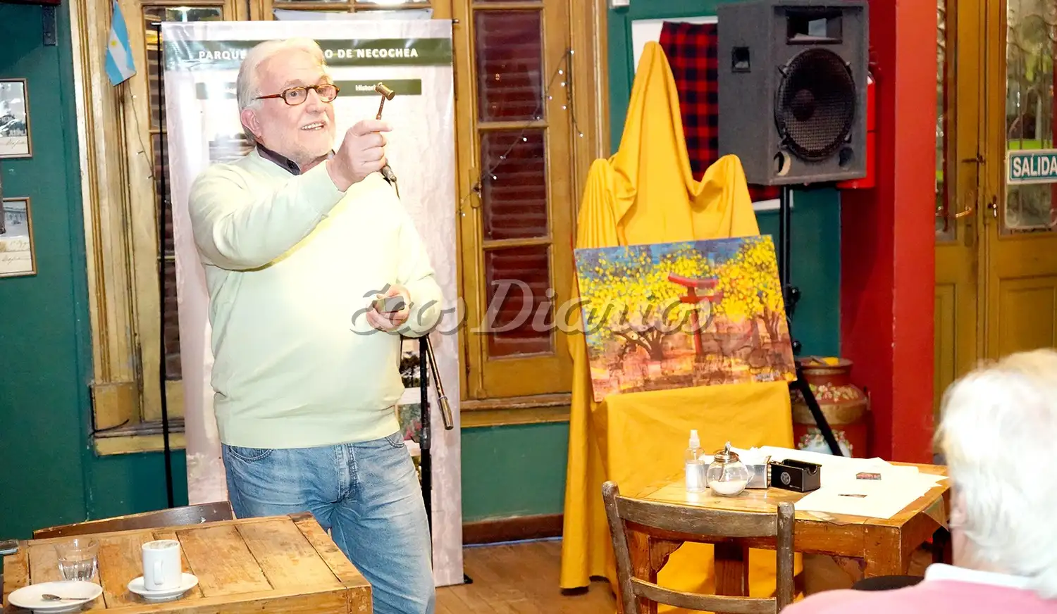 Oscar Pérez. El martillero que realizó la subasta