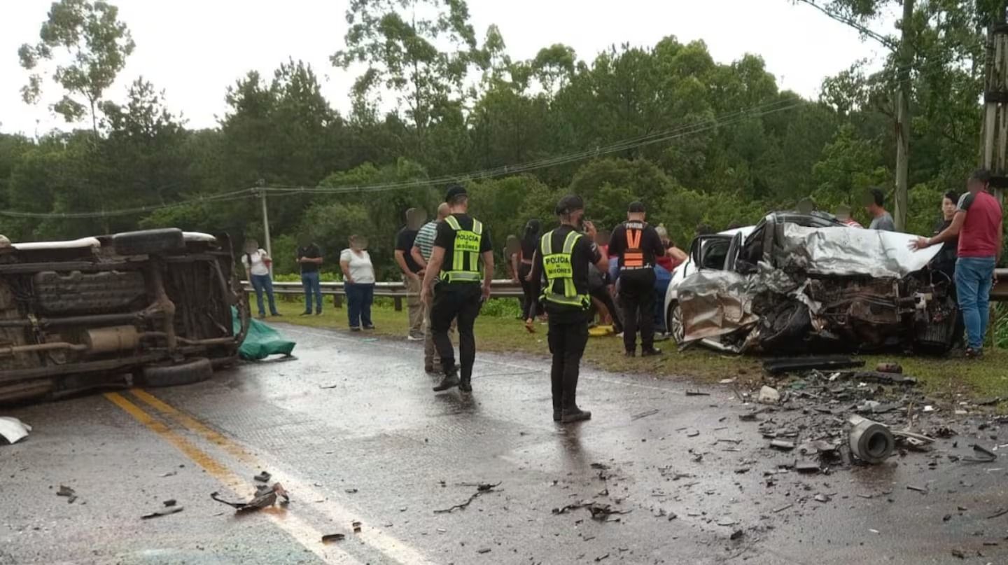 Tragedia en Ruta Nacional 12: cuatro muertos en un choque múltiple en una curva