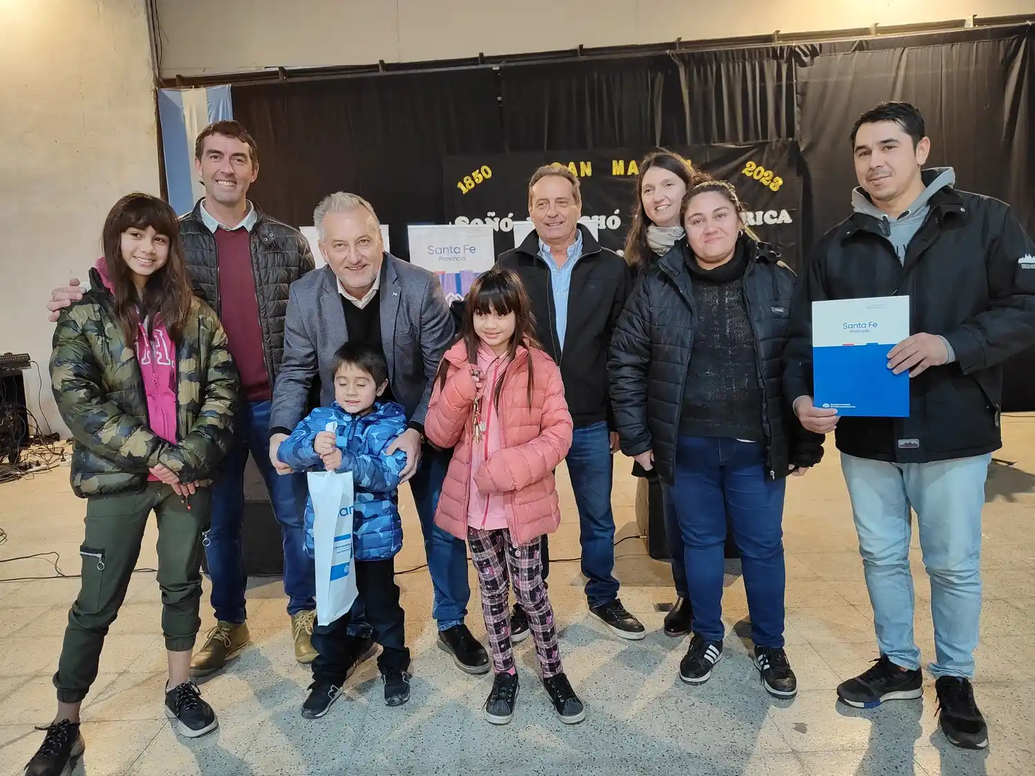 Sueño cumplido. El actual senador nacional estuvo también presente en las diferentes actividades del gobernador Omar Perotti