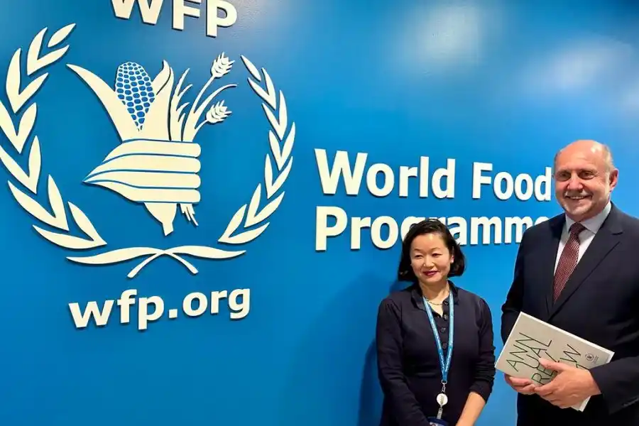 El gobernador Omar Perotti se reunió con organismos de Naciones Unidas encargados de la provisión de alimentos