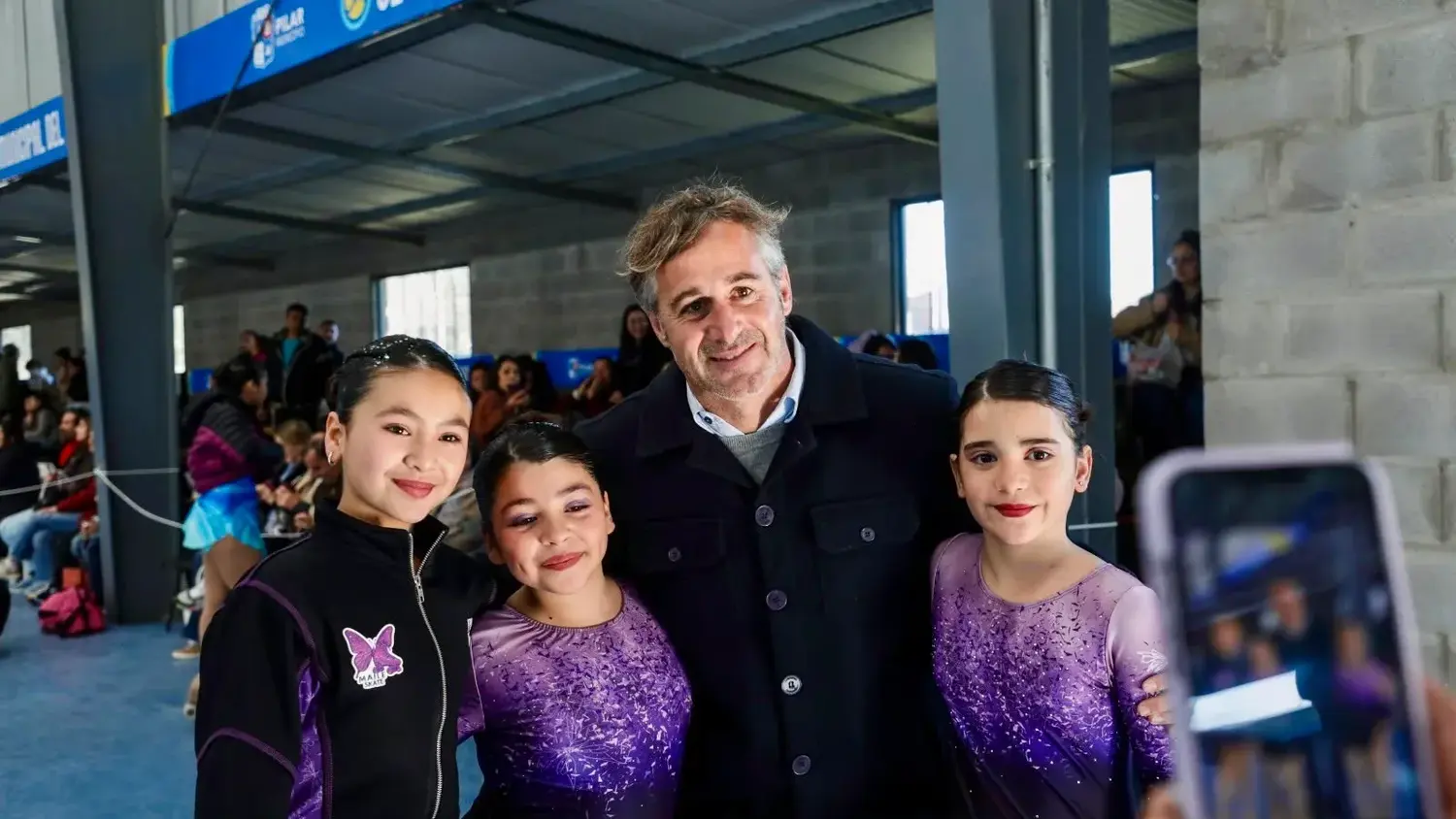 Achával acompañó a las deportistas que participaron de la jornada.