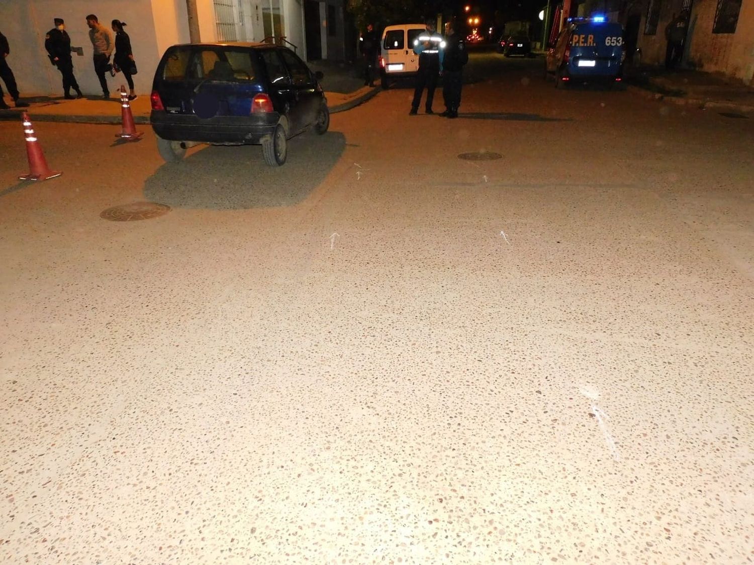 En un accidente de tránsito dos peatones fueron atropellados