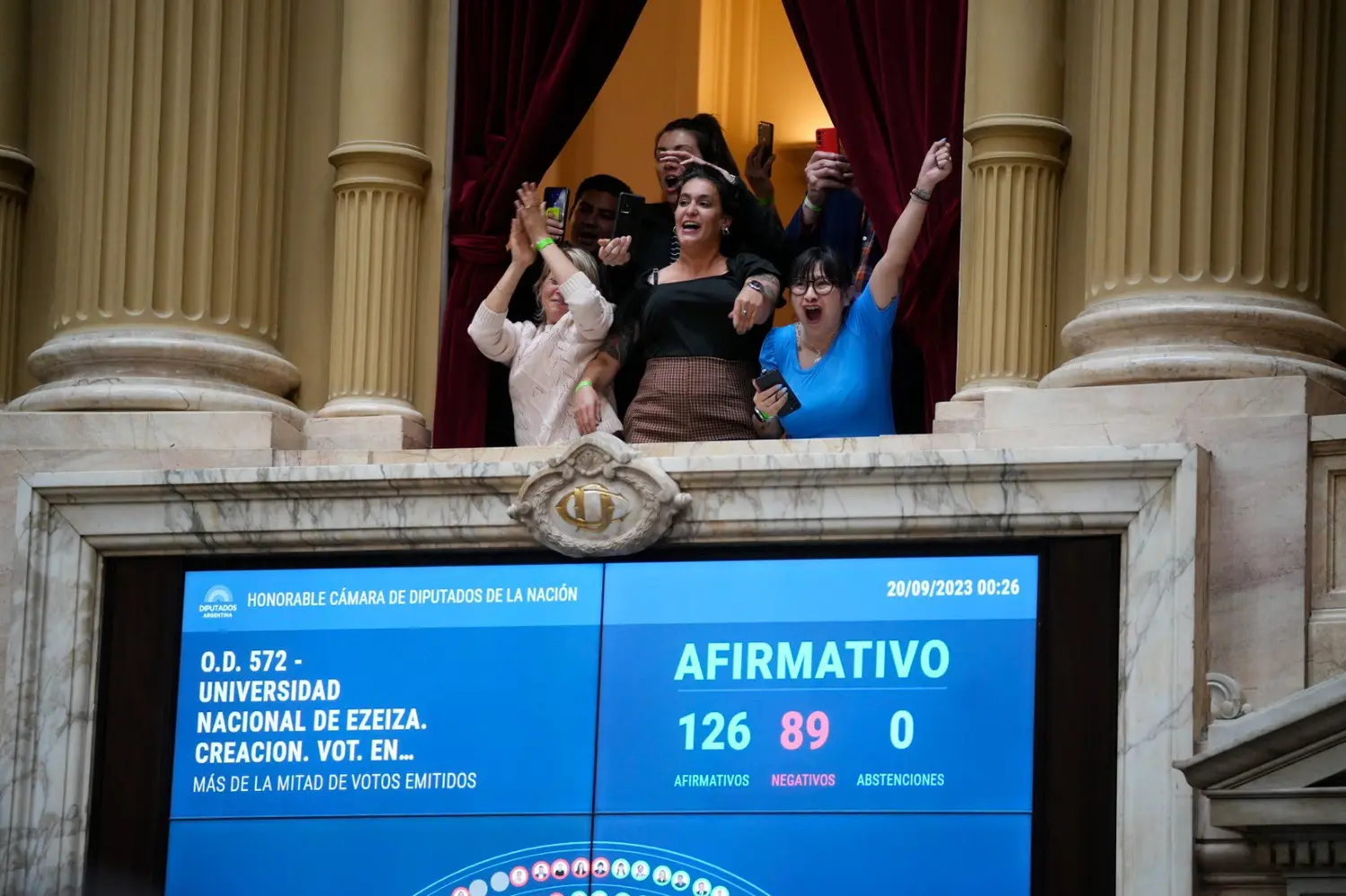 El Frente de Todos celebró la media sanción para la creación de cinco universidades públicas.