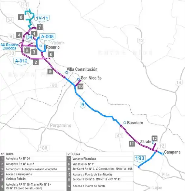 Polémica por obra en la ruta 9: San Pedro y Ramallo quedan afuera de construcción de tercer carril