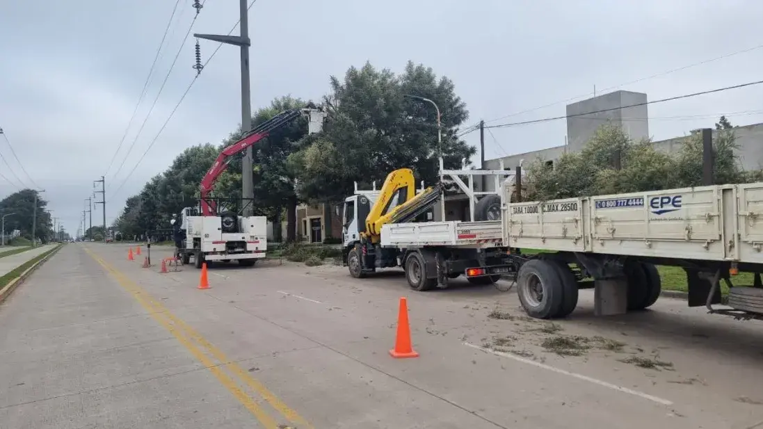 La EPE realizará despeje de árboles del 14 al 17 de julio en cuatro barrios de Rafaela