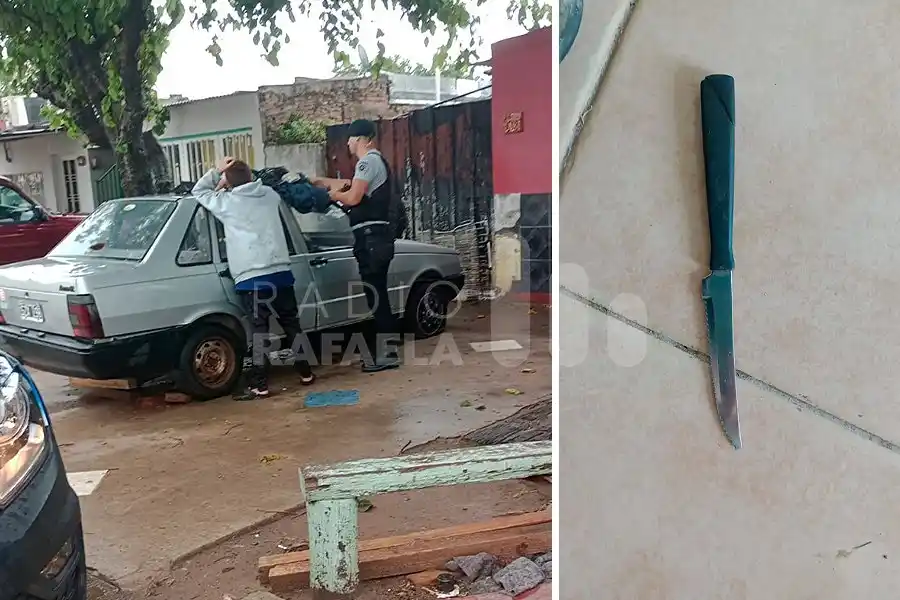 Agarraron a un pibe de 14 años con cables robados y un cuchillo escondido
