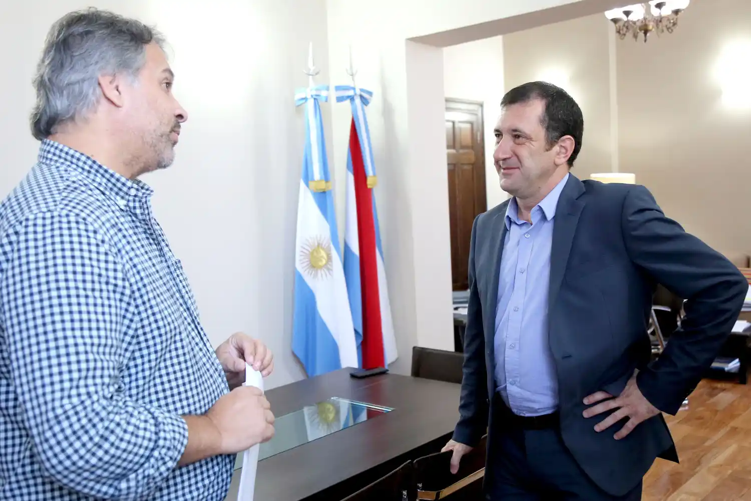 Kueider y Fontana hablaron de las obras que la provincia lleva adelante en la ciudad