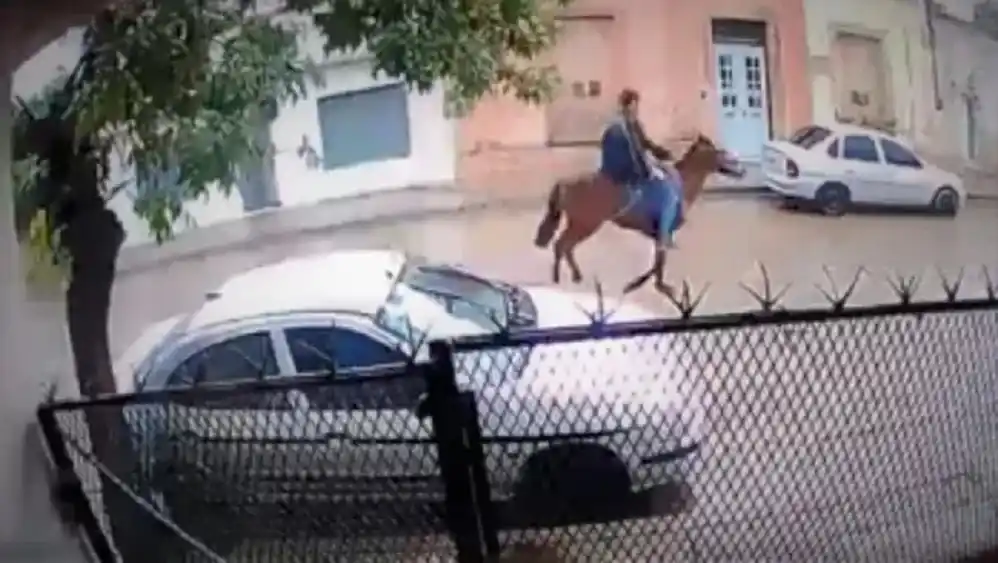 Otro robo a caballo: apuntó con una pistola a un joven y se llevó sus pertenencias