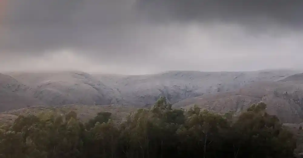 Se espera un domingo con cumbres nevadas en la zona de Sierra de la Ventana.