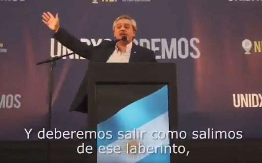 Alberto Fernández presentó su primer spot para la campaña