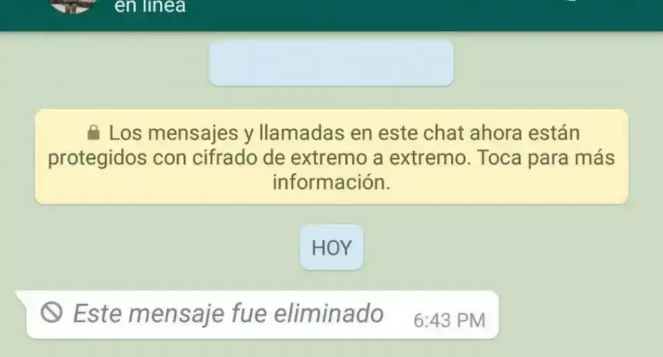 mensajes eliminados en WhatsApp - 1