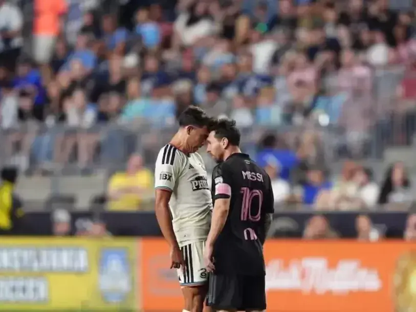 El Comité Disciplinario evalúa una posble sanción a Messi por el cruce con Quinn Sullivan en el partido por la MLS. Foto: AP