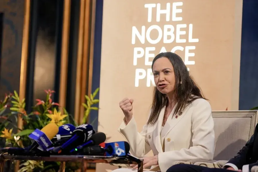 María Corina Machado en Oslo. EFE
