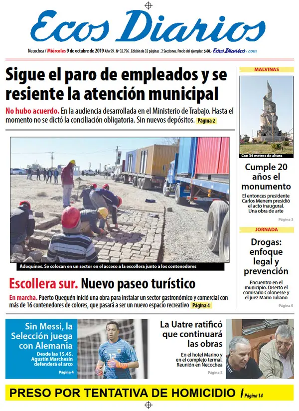 Tapa del 9 de octubre de 2019