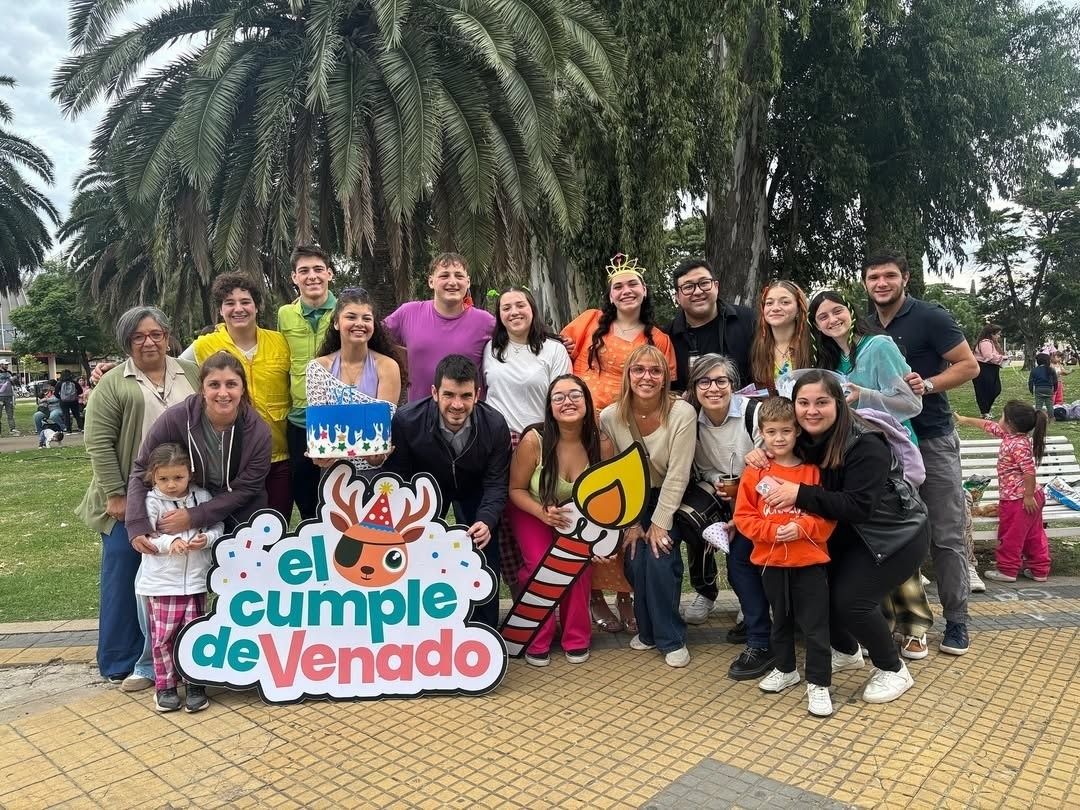 El intendente Chiarella presente en el "Cumple de Venado". Foto: Gentileza.