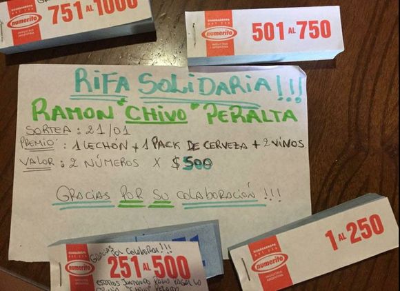 Todavía se puede colaborar con la rifa para Ramón Peralta