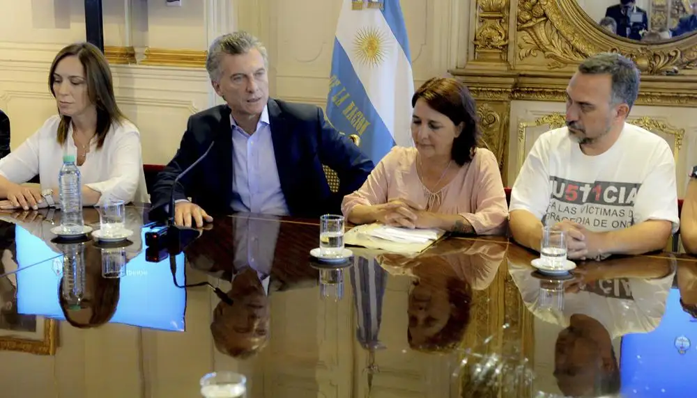  Macri recibió a familiares  de las víctimas de la tragedia ferroviaria de Once