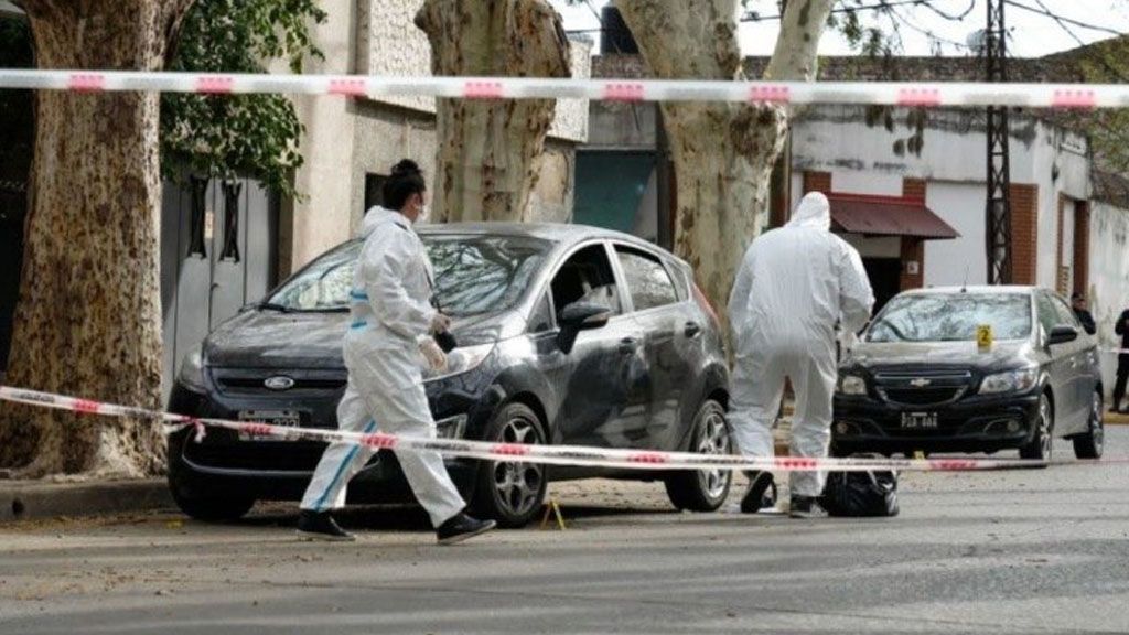 El lugar donde balearon al policía en Rosario