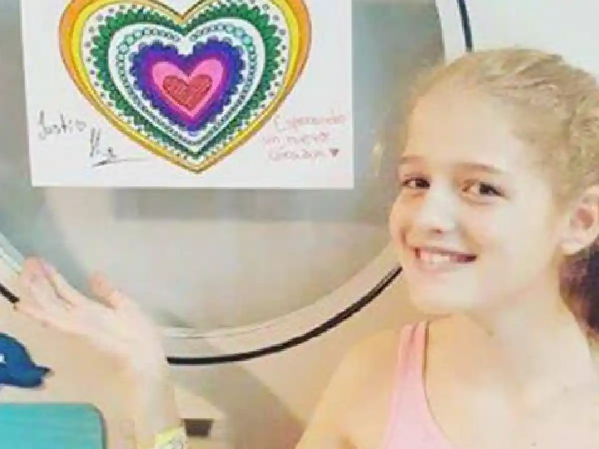 “Si bien Justina no recibió su trasplante, nos inspira a todos”, afirmó el padre de la niña