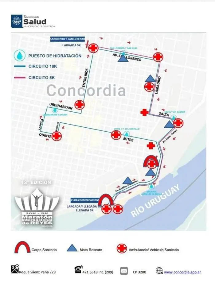 El Maratón de Reyes se corre hoy, desde las 21, con largada  y llegada en la Costanera