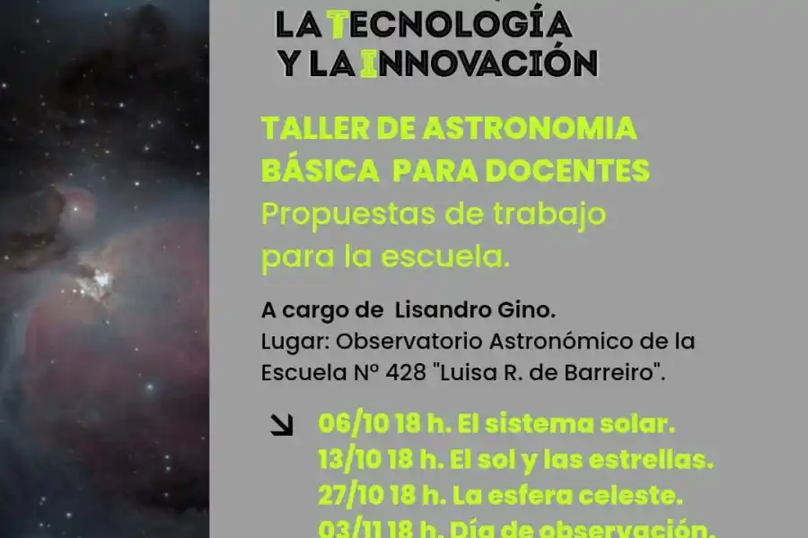 La capacitación se desarrollará durante cuatro jornadas y estará a cargo de Lisandro Gino.