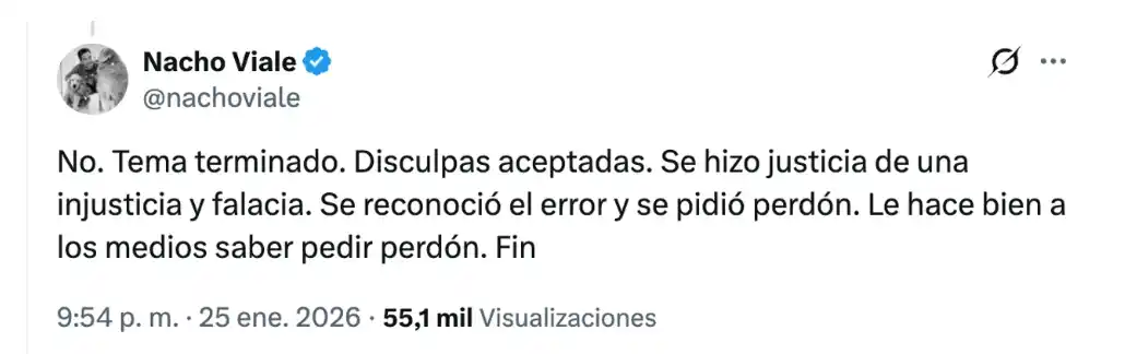 Torchia se retractó tras los dichos que vinculaban a Juana Viale con Macri