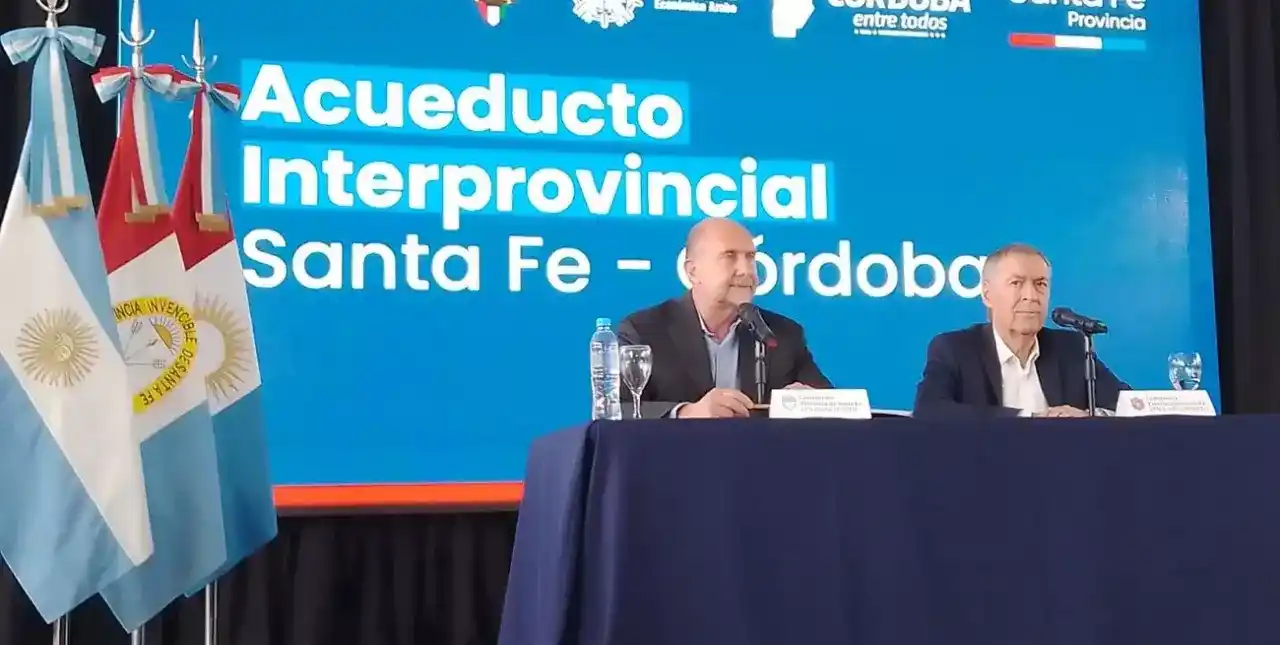 Perotti y Schiaretti lanzaron en Coronda el llamado a licitación del Acueducto Interprovincial Santa Fe – Córdoba