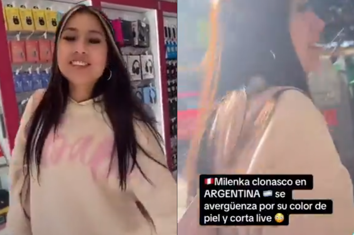 Milenka Nolasco recorrió tiendas en Buenos Aires