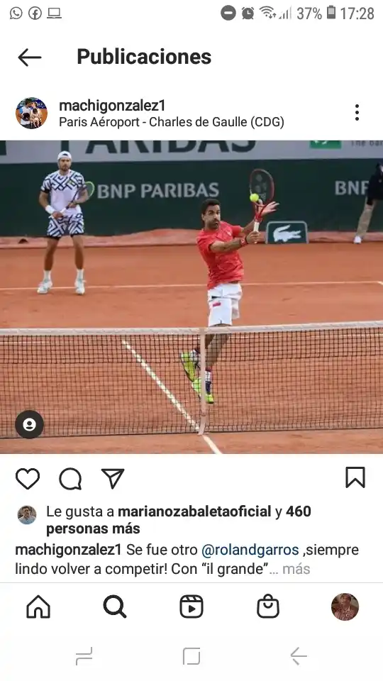 “Machi” González, a España