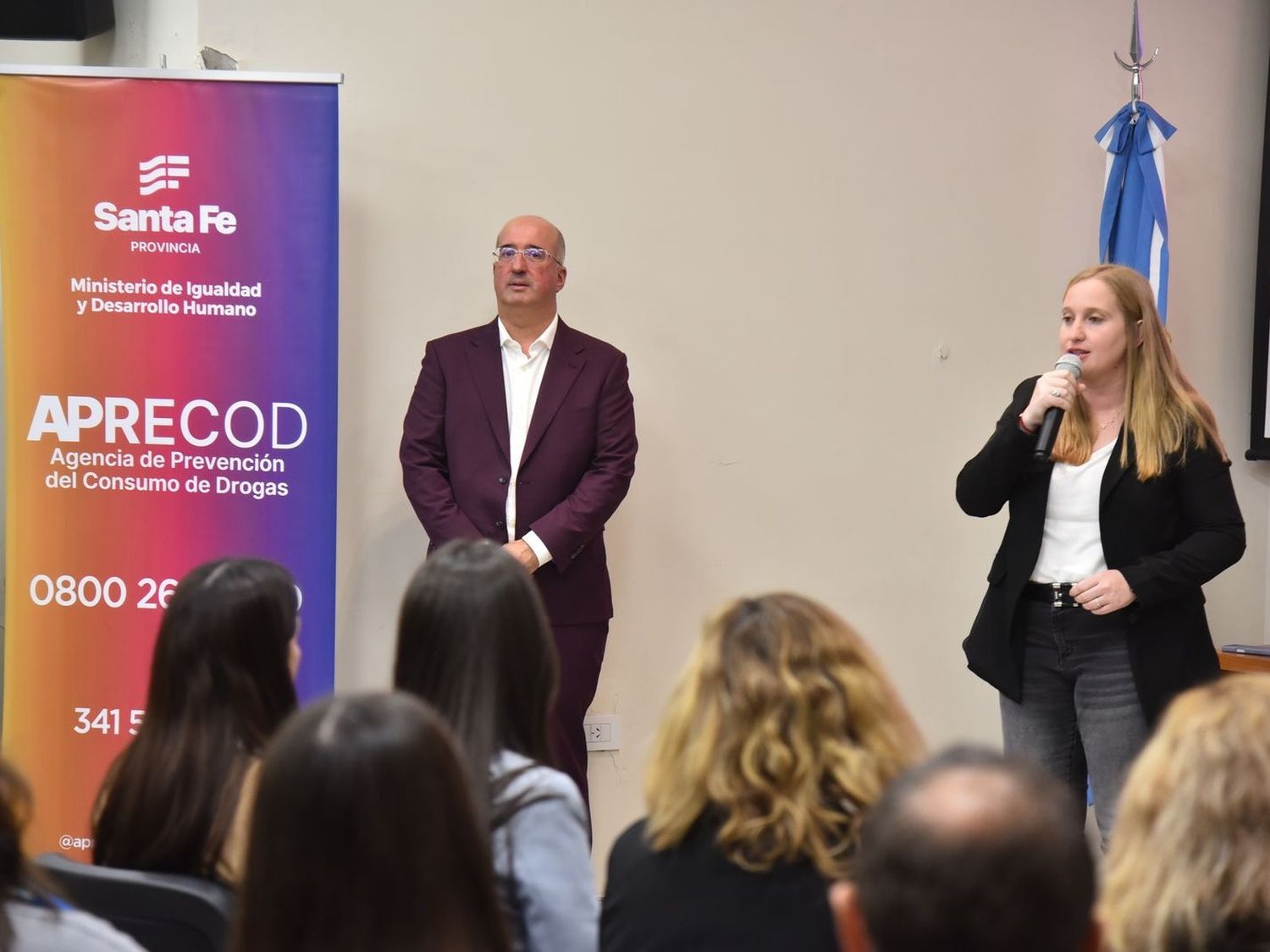 La ministra Victoria Tejeda destacó la intervención del gobierno en un tema tan sensible como el consumo problemático.