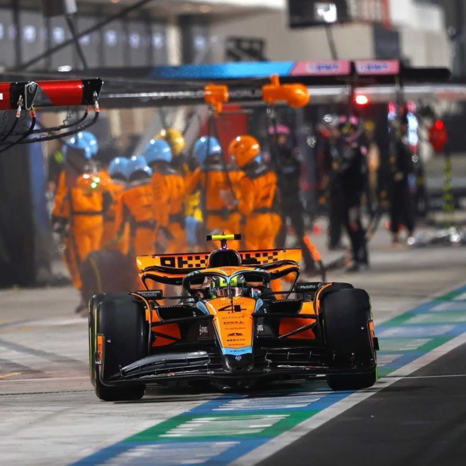 El increíble récord de Lando Norris y el equipo McLaren en los pits