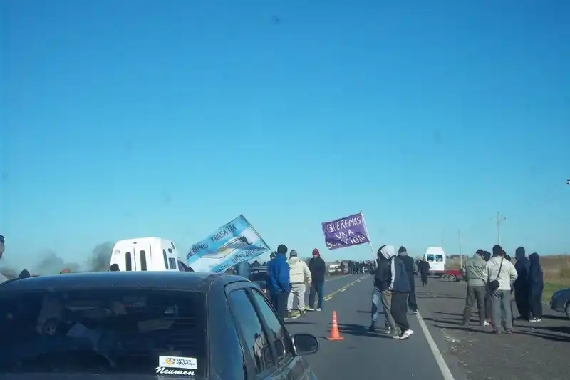 Corte en Ruta 11 por reclamo de pescadores artesanales