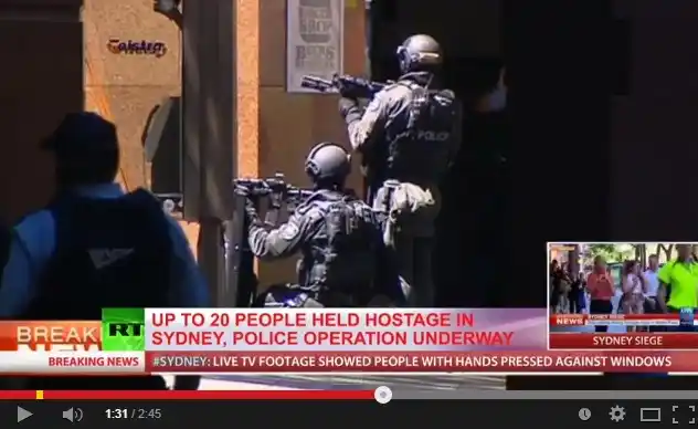 Así lograron escapar varios rehenes de la toma de un café en Sidney