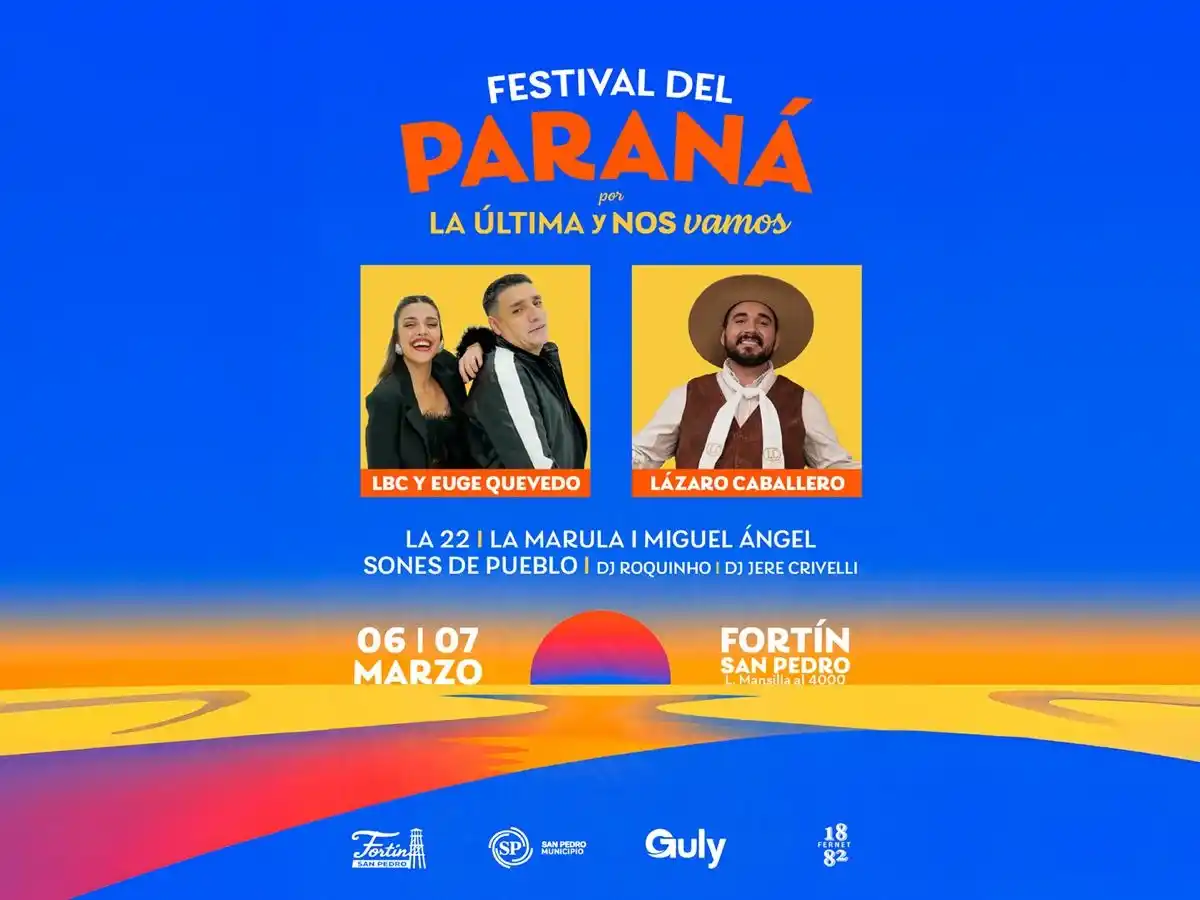 El Festival del Paraná tendrá como artista principal a Eugenia Quevedo.