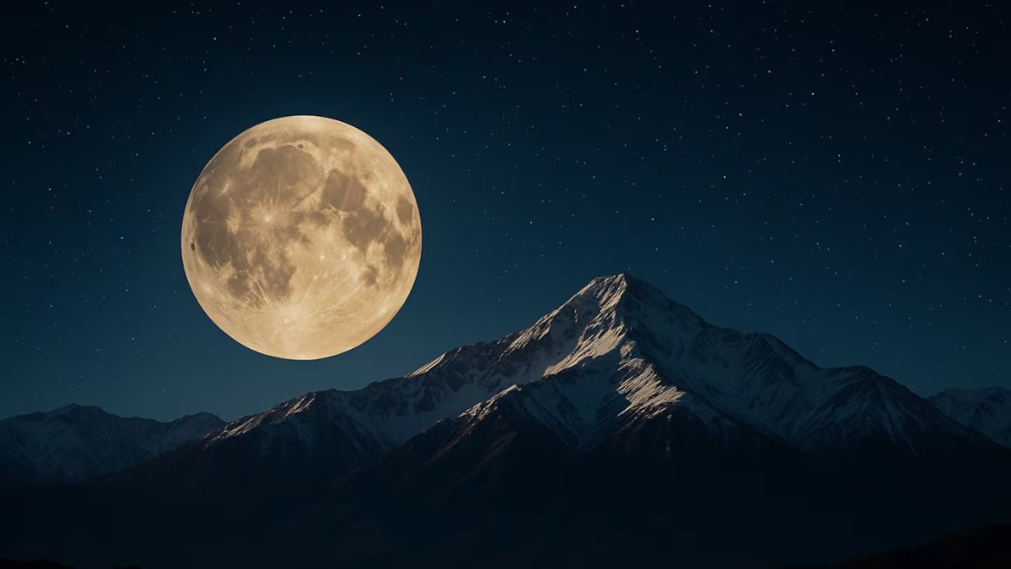 En octubre, Mendoza será escenario privilegiado de los espectáculos del cielo: superluna, cometa y lluvias de estrellas (Foto: imagen ilustrativa/ChatGPT)