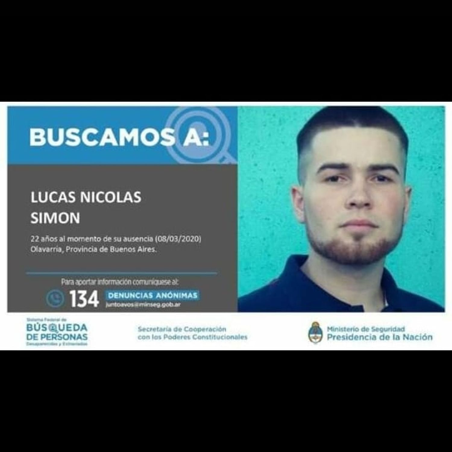 Habrían visto en Tandil a un joven que desapareció hace una semana en Olavarría