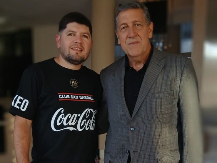 Luis Doffi, presidente de la Federación Argentina de Boxeo presente en Rafaela.Foto:Prensa Club San Gabriel