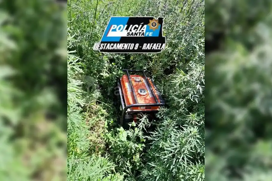 Recuperaron un grupo electrógeno robado en el Asentamiento Sur Esperanza