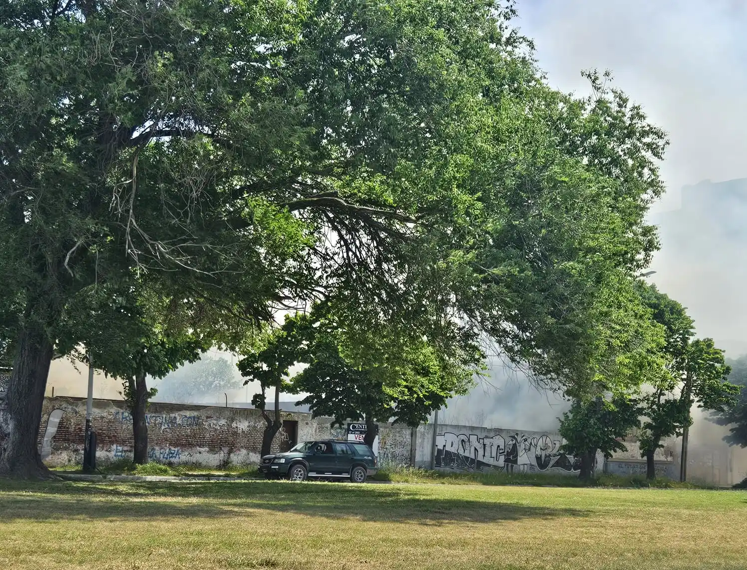 Incendio colma de humo la ciudad