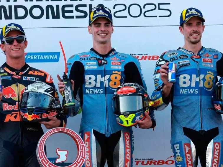 Fermín Aldeguer ganó por primera vez en la temporada del MotoGP, fue seguido de sus compatriotas Pedro Acosta y Alex Márquez.