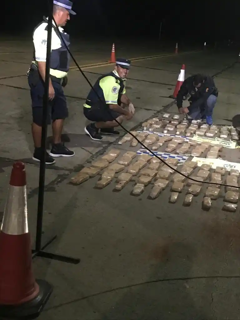 Un perro encontró más 70 kilos de marihuana con destino a Gualeguaychú