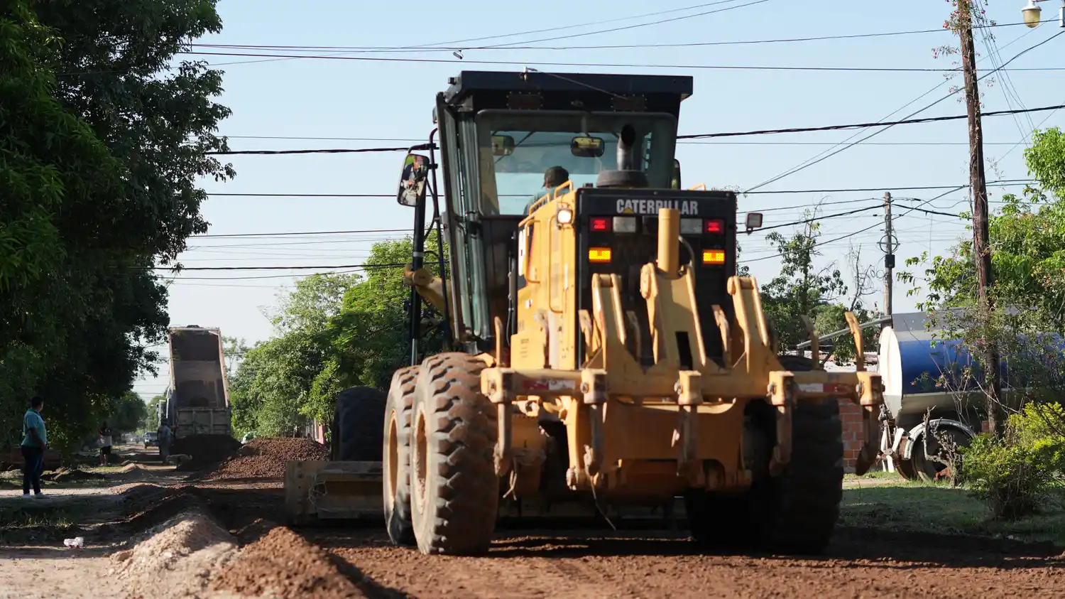 Avanza el programa de enripiado de calles en la ciudad de Formosa
