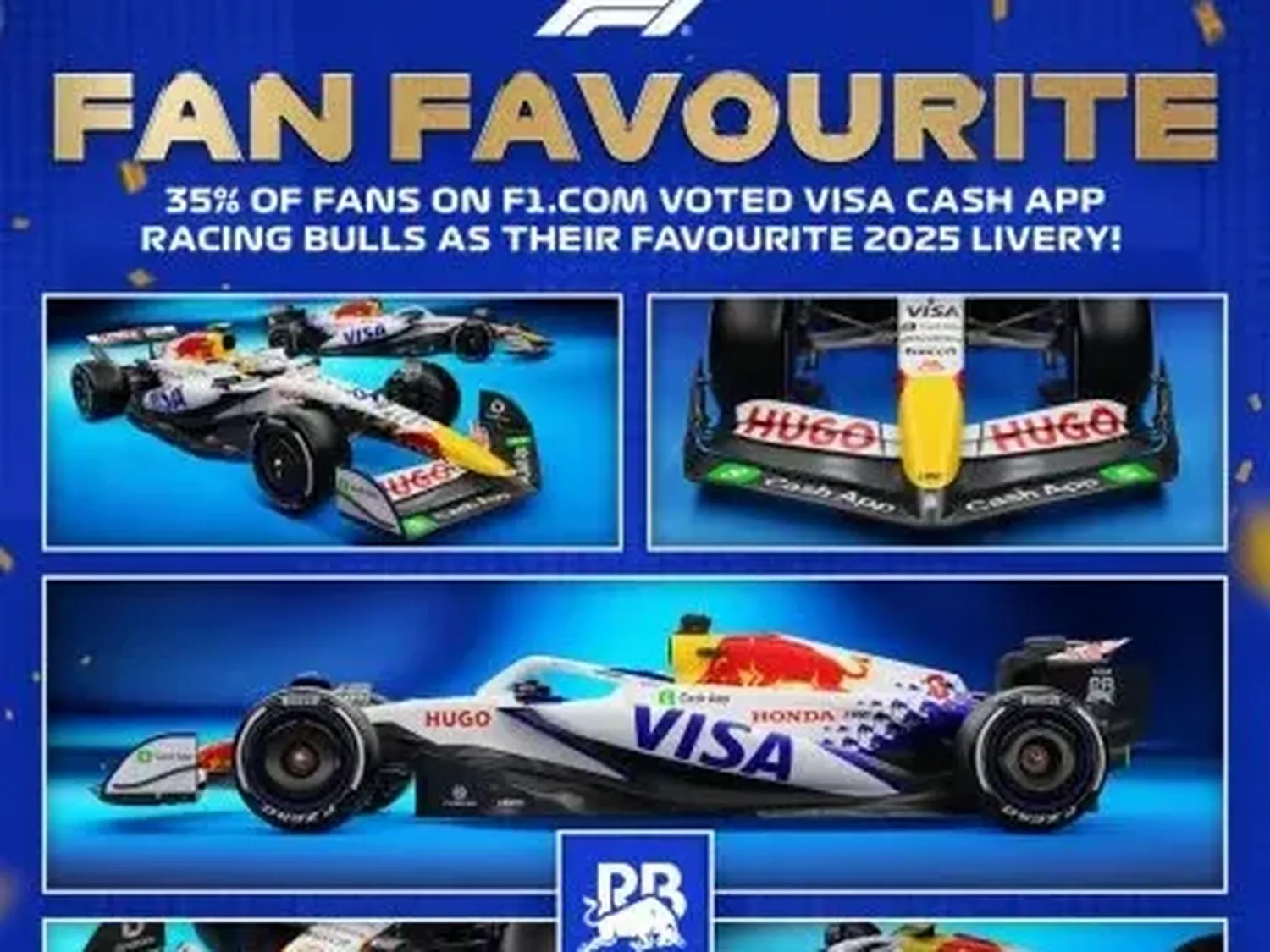 f1 racing bull el mas atractivo auto 2025 fans