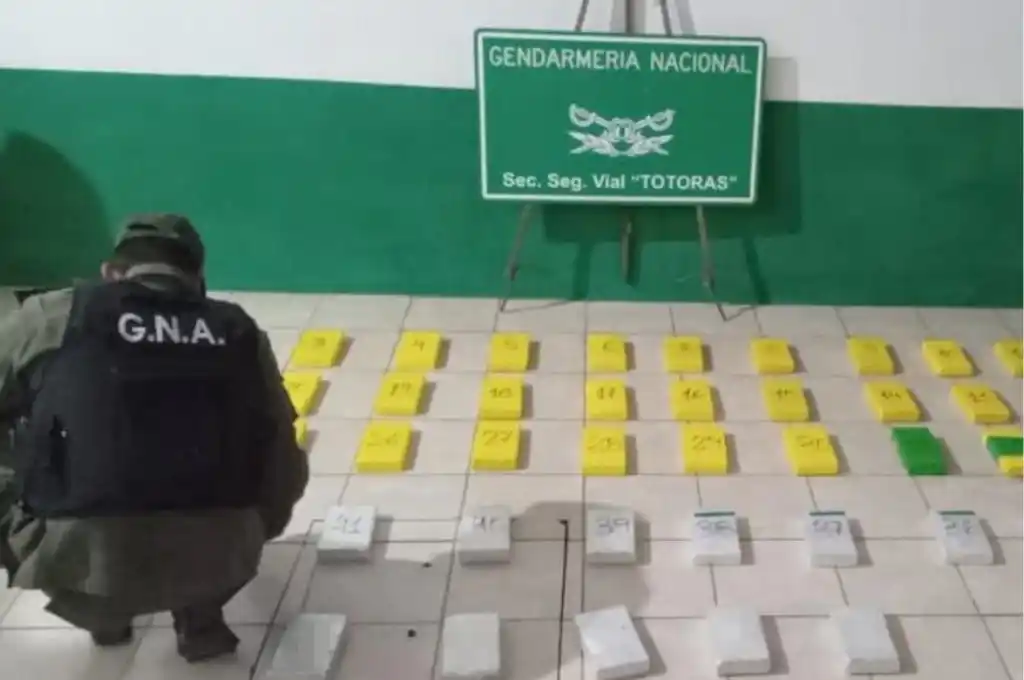 coca incautada en los totora