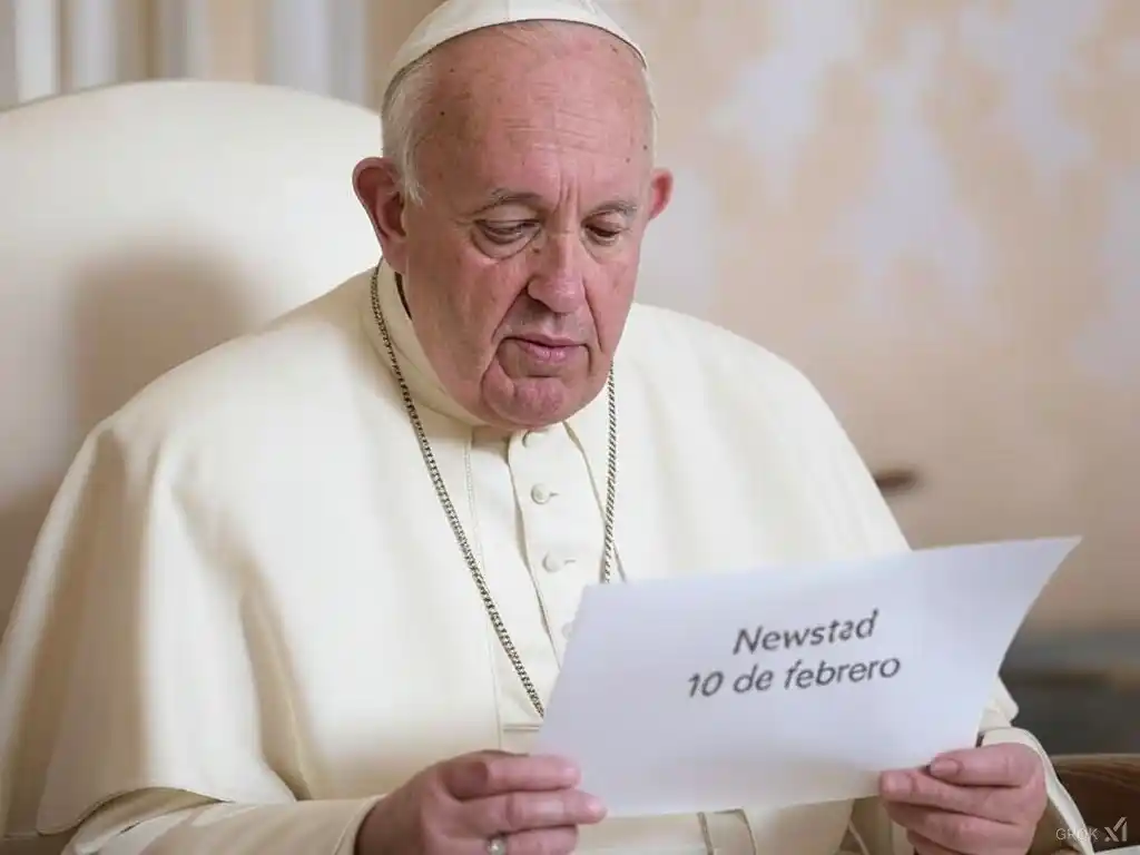 Santoral. Francisco, leyendo el Santoral del 10 de febrero.