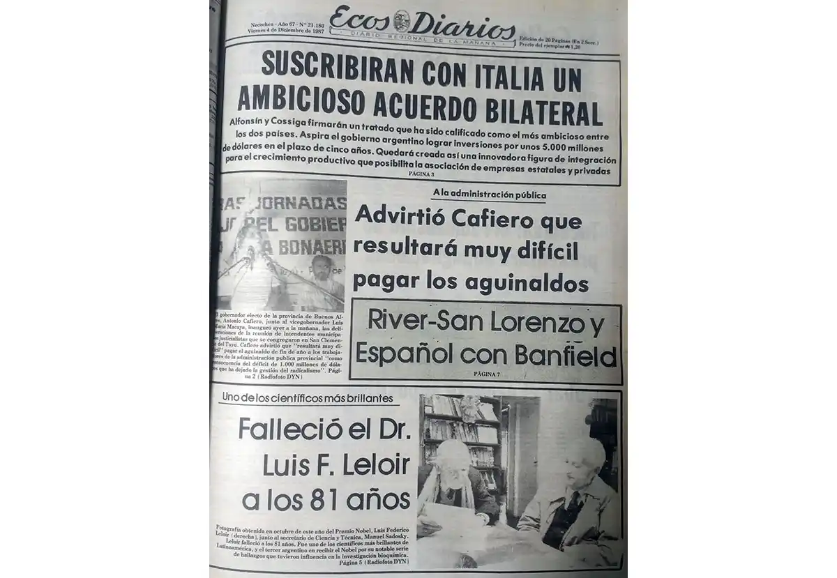 Viernes 4 de diciembre de 1987