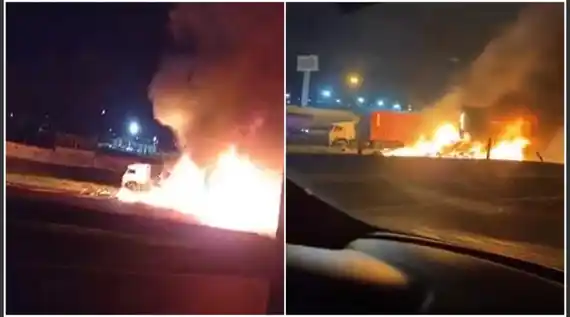 Tremendo choque múltiple y explosión en la Panamericana: tres muertos  y varios heridos