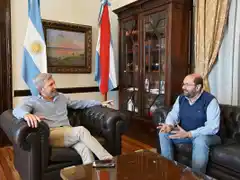 Frigerio repasó acciones de gestión con el intendente de Enrique Carbó