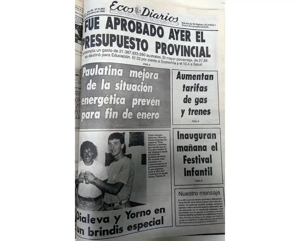 Viernes 31 de diciembre de 1988